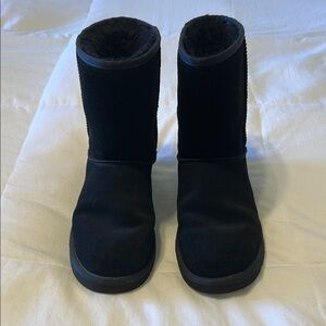 Koolaburra Black Moccasins Suede Slip-On